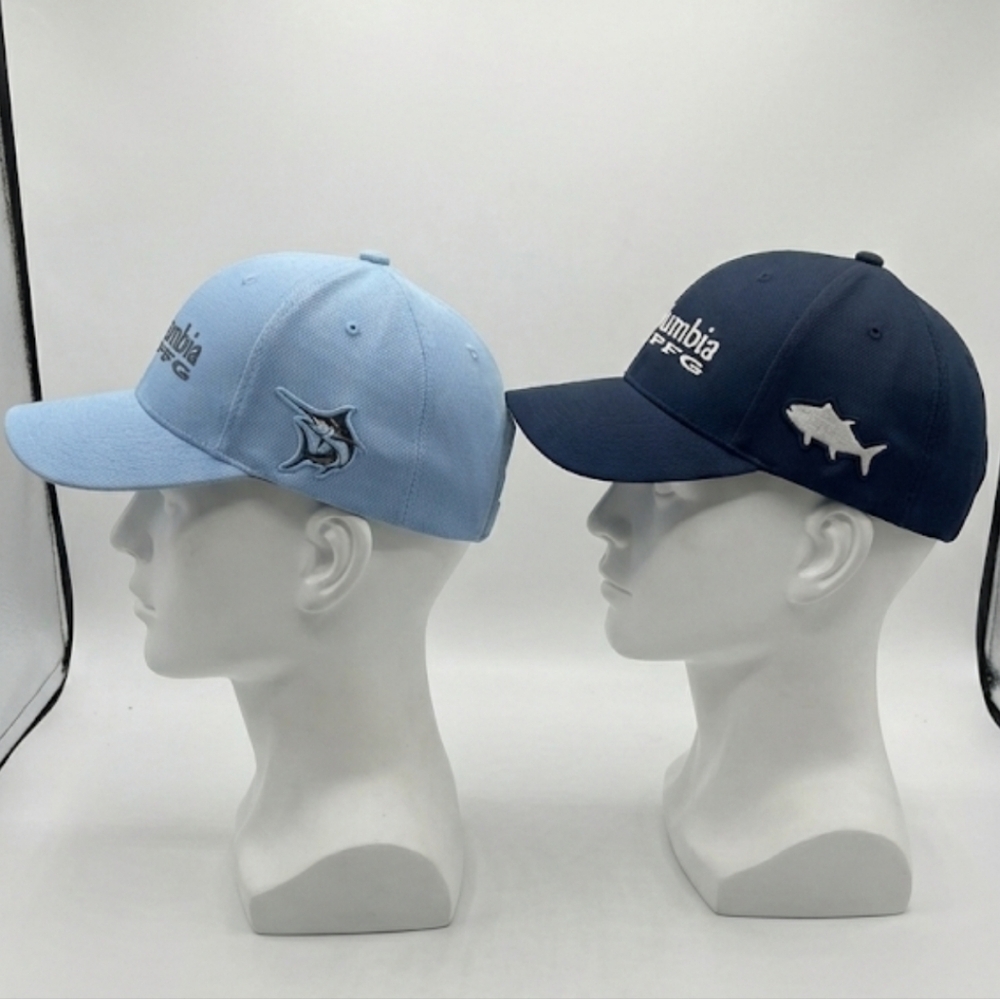 Columbia Men's Two-Tone Blue Caps